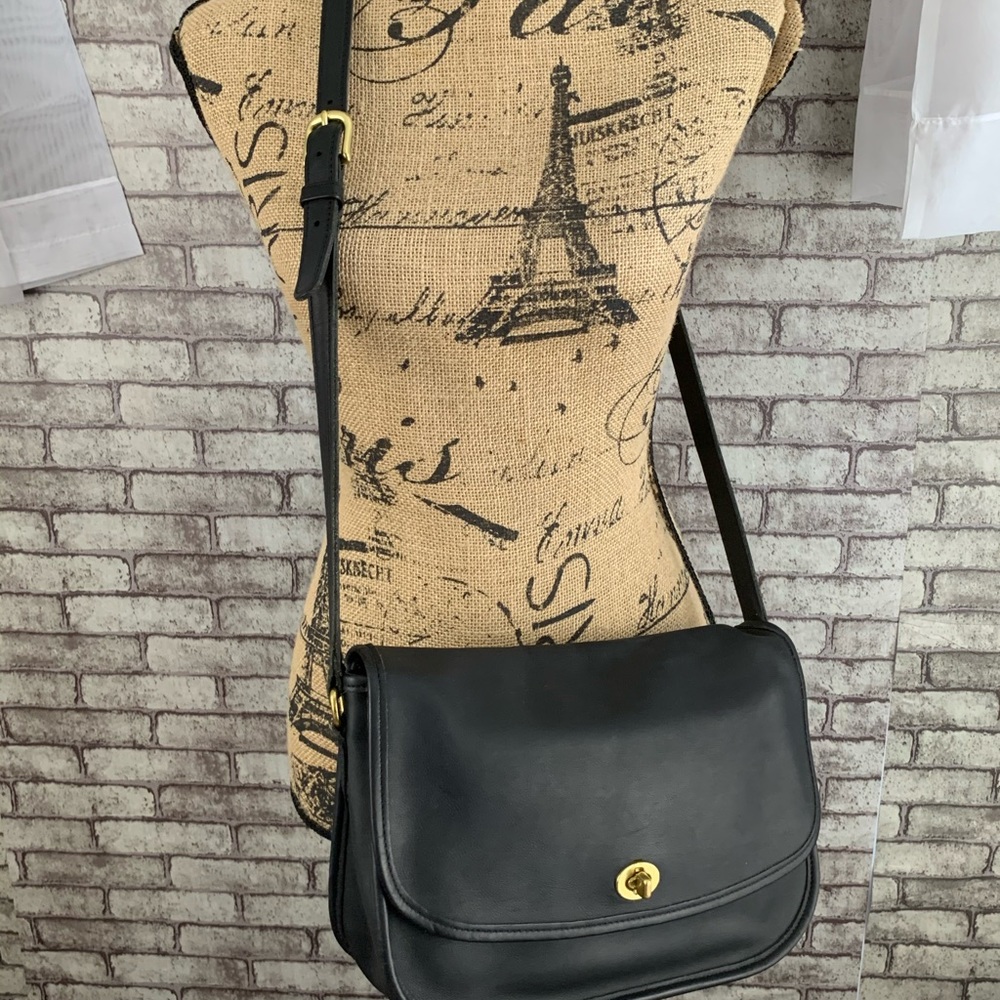 ❌SOLD❌Coach leather messenger /saddle bag - Picture 1 of 11